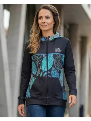 Dámská mikina na zip premium ALTISPORT VOJ/ALW061MI02 MODRÁ