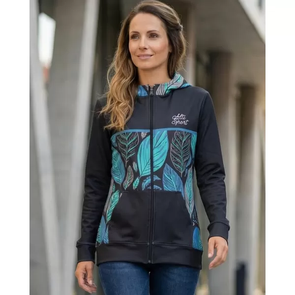  Dámská mikina na zip premium ALTISPORT VOJ/ALW061MI02 MODRÁ 