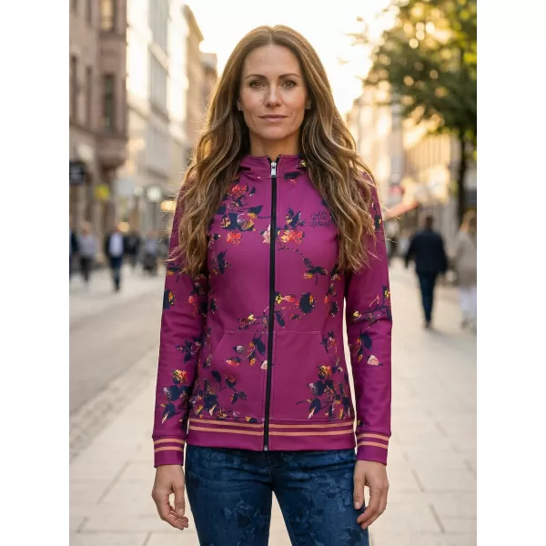  Dámská mikina na zip premium ALTISPORT VOJ/ALW024MI02 FIALOVÁ 