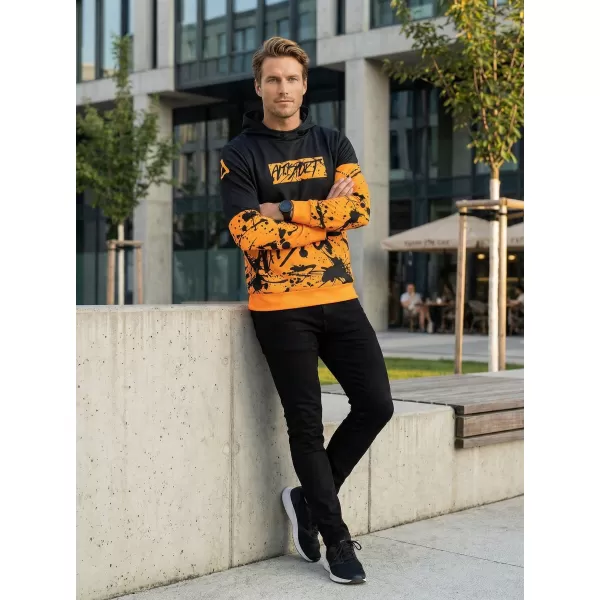  Pánská mikina premium ALTISPORT VOJ/ALM068MI01 ČERNOŽLUTÁ 