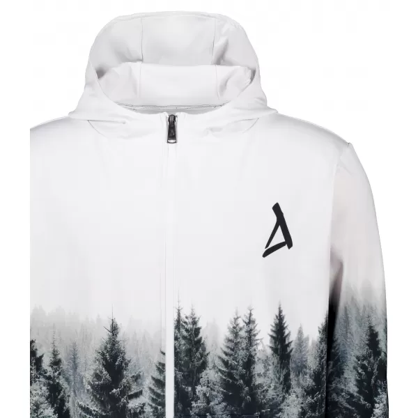  Pánská mikina na zip premium ALTISPORT VOJ/ALM058MI02 BÍLOŠEDÁ 