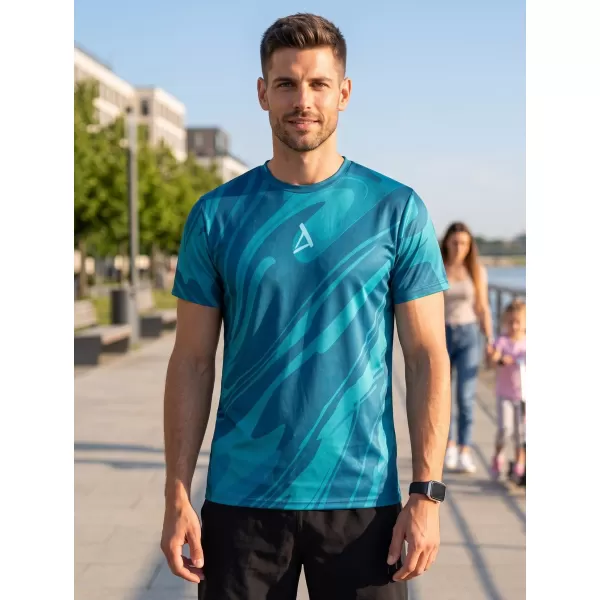  Pánské funkční triko premium ALTISPORT VOJ/ALM072TR01 PETROLEJOVÁ 
