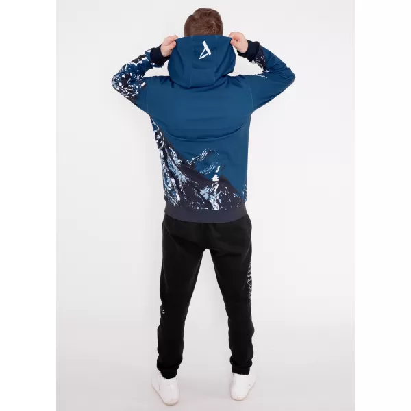 Pánská mikina na zip premium ALTISPORT VOJ/ALM059MI02 NAVY 