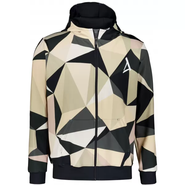  Pánská mikina na zip premium ALTISPORT VOJ/ALM007MI02 HNĚDÁ 