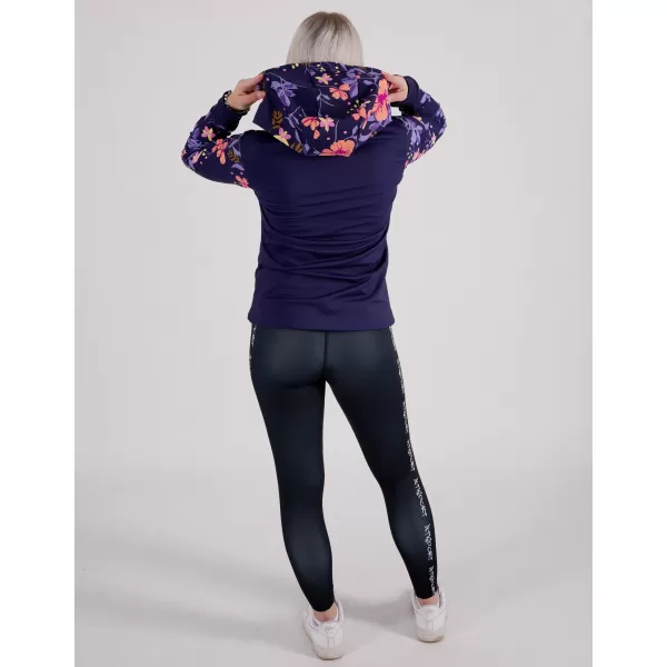  Dámská mikina na zip premium ALTISPORT VOJ/ALW063MI02 TMAVĚ FIALOVÁ 