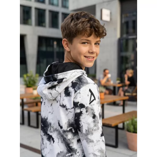  Dětská mikina premium ALTISPORT VOJ/ALK066MI01 BÍLÁ/ČERNÁ 