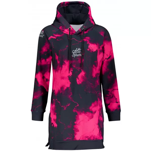  Dámská funkční mikina premium ALTISPORT VOJ/ALW066MI03 ČERNORŮŽOVÁ 