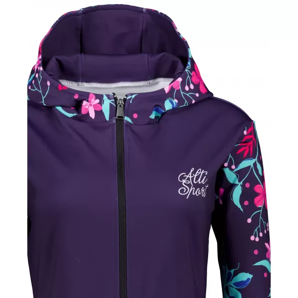 Dámská mikina na zip premium ALTISPORT VOJ/ALW063MI02 FUCHSIOVÁ 