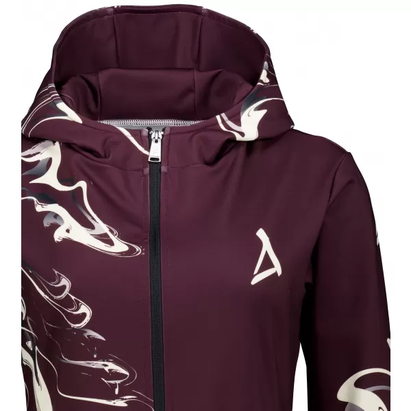  Dámská mikina na zip premium ALTISPORT VOJ/ALW064MI02 RUDÁ 