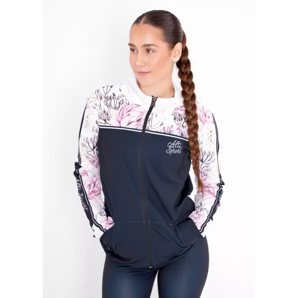  Dámská mikina na zip premium ALTISPORT VOJ/ALW008MI02 ČERNÁ 