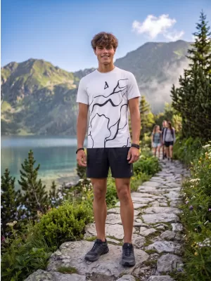 Pánské funkční triko premium ALTISPORT VOJ/ALM073TR01 BÍLÁ