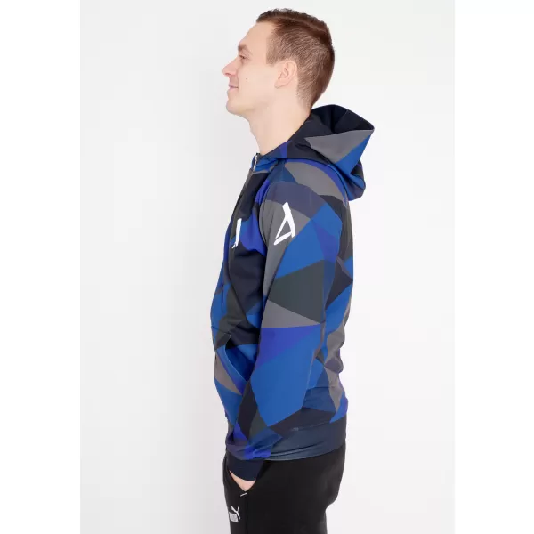  Pánská mikina na zip premium ALTISPORT VOJ/ALM007MI02 TMAVĚ MODRÁ 