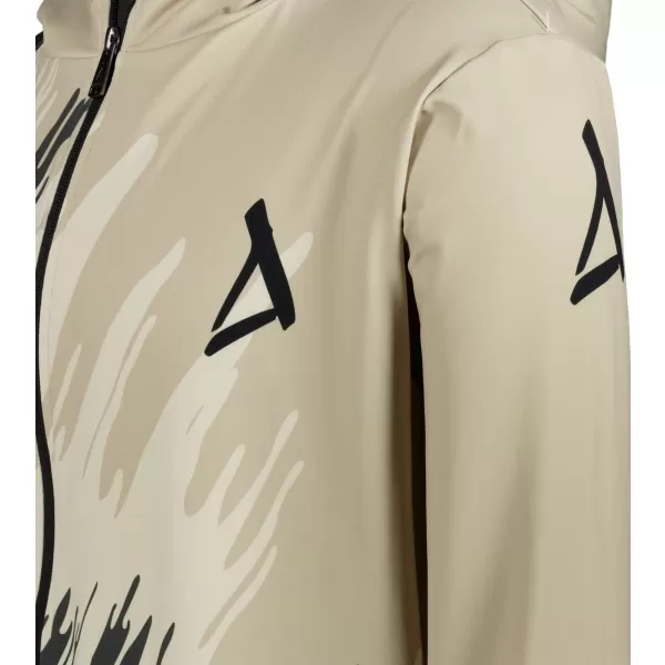  Pánská mikina na zip premium ALTISPORT VOJ/ALM006MI02 ČERNOHNĚDÁ 