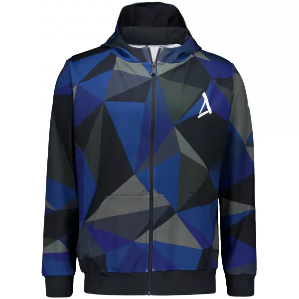  Pánská mikina na zip premium ALTISPORT VOJ/ALM007MI02 TMAVĚ MODRÁ 