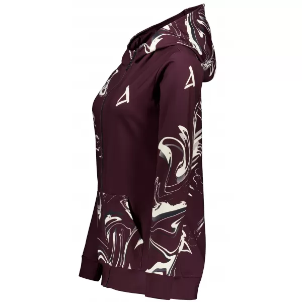  Dámská mikina na zip premium ALTISPORT VOJ/ALW064MI02 RUDÁ 
