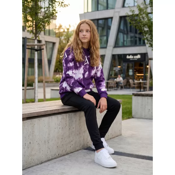  Dětská mikina premium ALTISPORT VOJ/ALK066MI01 BÍLÁ/FIALOVÁ 