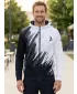 Pánská mikina na zip premium ALTISPORT VOJ/ALM006MI02 ČERNOBÍLÁ