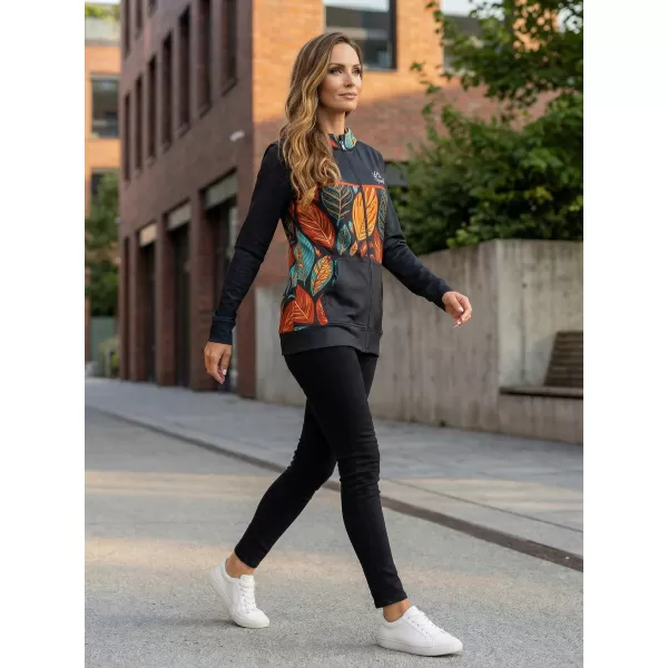  Dámská mikina na zip premium ALTISPORT VOJ/ALW061MI02 ORANŽOVÁ/MODRÁ 