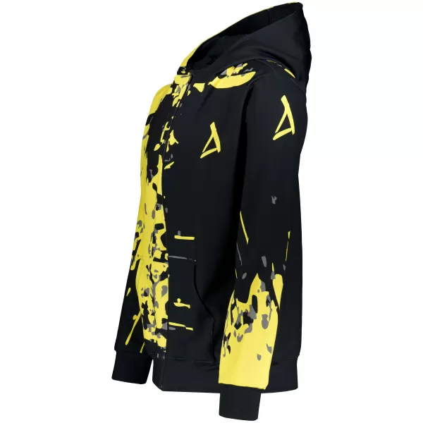  Pánská mikina na zip premium ALTISPORT VOJ/ALM057MI02 FLUO YELLOW 