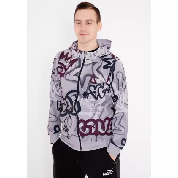  Pánská mikina na zip premium ALTISPORT VOJ/ALM054MI02 TMAVĚ ŠEDÁ 