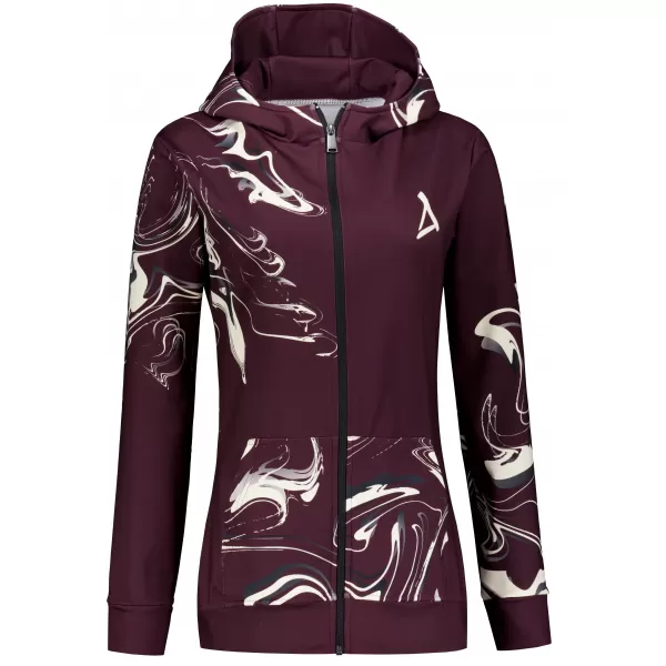  Dámská mikina na zip premium ALTISPORT VOJ/ALW064MI02 RUDÁ 