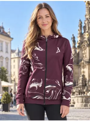 Dámská mikina na zip premium ALTISPORT VOJ/ALW064MI02 RUDÁ
