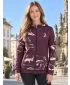 Dámská mikina na zip premium ALTISPORT VOJ/ALW064MI02 RUDÁ