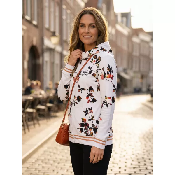  Dámská mikina na zip premium ALTISPORT VOJ/ALW024MI02 BÍLÁ 