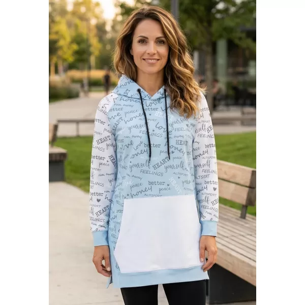  Dámská funkční mikina premium ALTISPORT VOJ/ALW067MI03 BABY BLUE 