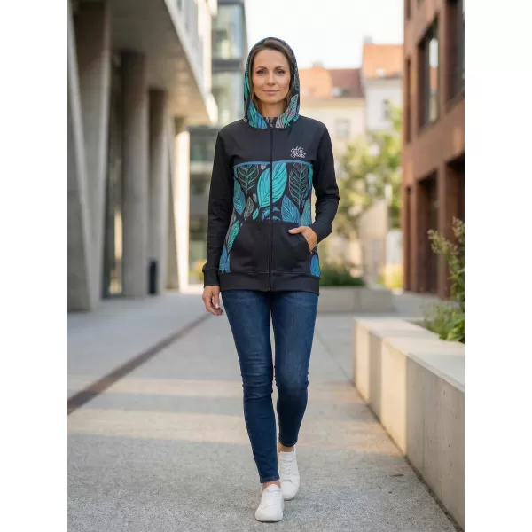  Dámská mikina na zip premium ALTISPORT VOJ/ALW061MI02 MODRÁ 