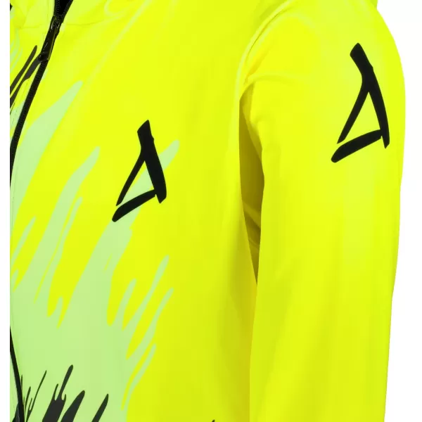  Pánská mikina na zip premium ALTISPORT VOJ/ALM006MI02 ČERNOŽLUTÁ 