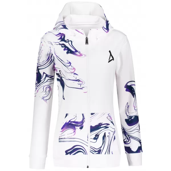  Dámská mikina na zip premium ALTISPORT VOJ/ALW064MI02 BÍLOFIALOVÁ 