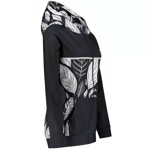  Dámská mikina na zip premium ALTISPORT VOJ/ALW061MI02 ČERNOBÍLÁ 