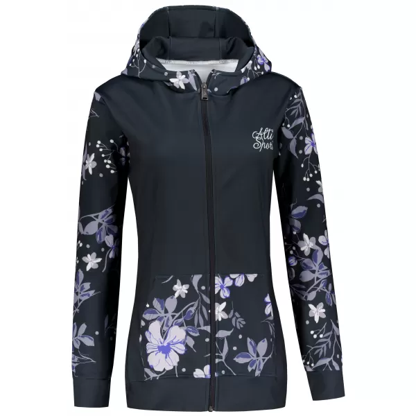  Dámská mikina na zip premium ALTISPORT VOJ/ALW063MI02 ČERNÁ 