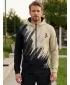Pánská mikina na zip premium ALTISPORT VOJ/ALM006MI02 ČERNOHNĚDÁ