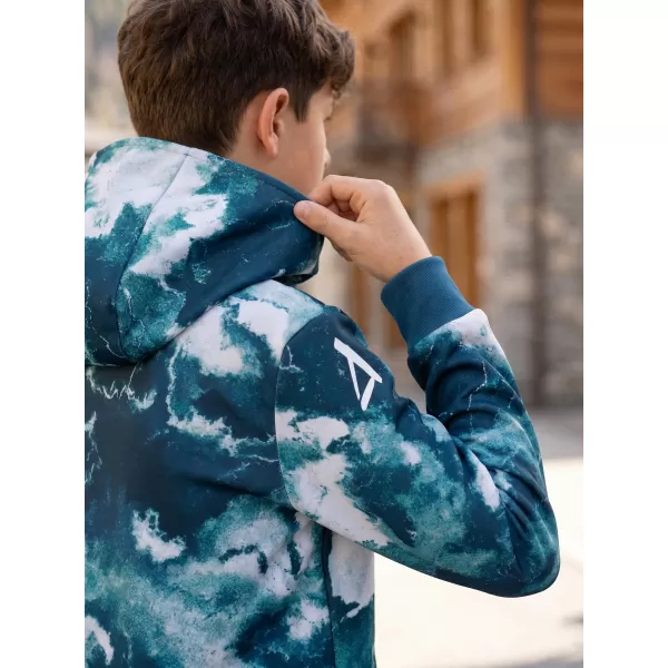  Dětská mikina premium ALTISPORT VOJ/ALK066MI01 ZELENÁ/MODRÁ 