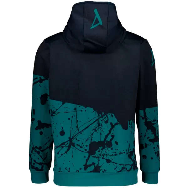  Pánská mikina premium ALTISPORT VOJ/ALM068MI01 ČERNÁ/EMERALD 