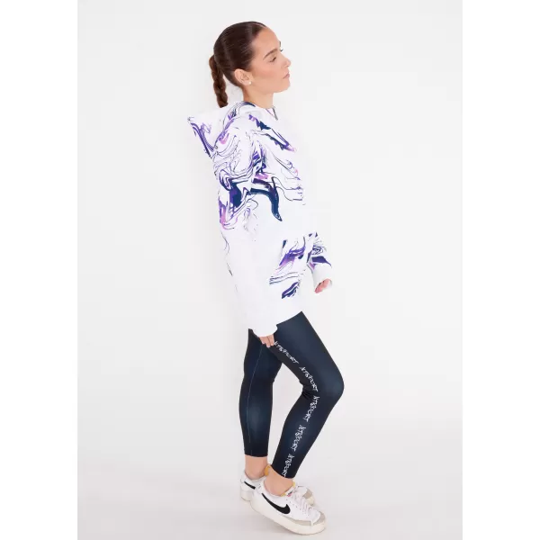  Dámská mikina na zip premium ALTISPORT VOJ/ALW064MI02 BÍLOFIALOVÁ 