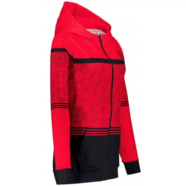  Dámská mikina na zip premium ALTISPORT VOJ/ALW023MI02 ČERVENÁ 