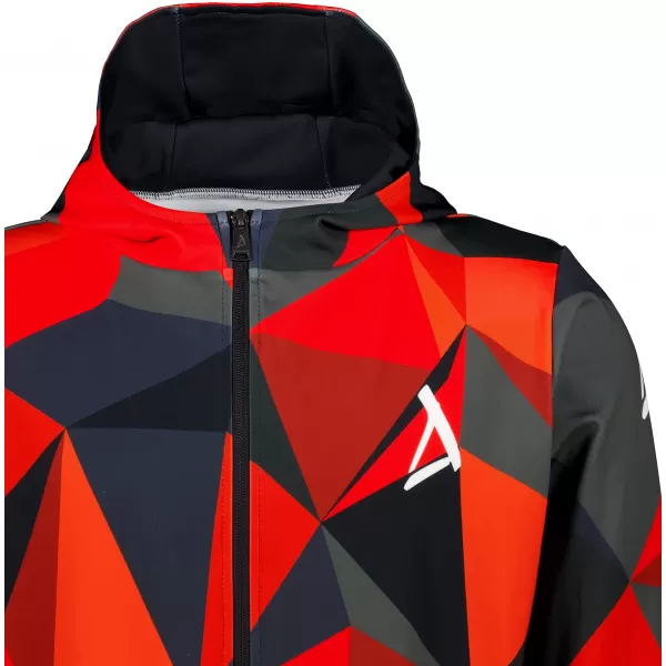  Pánská mikina na zip premium ALTISPORT VOJ/ALM007MI02 ČERVENÁ 