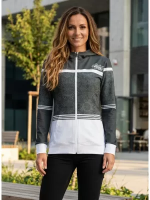 Dámská mikina na zip premium ALTISPORT VOJ/ALW023MI02 ŠEDÁ