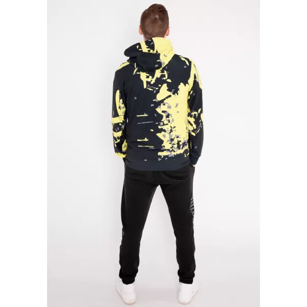  Pánská mikina na zip premium ALTISPORT VOJ/ALM057MI02 FLUO YELLOW 