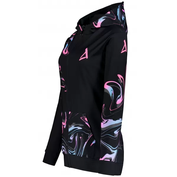  Dámská mikina na zip premium ALTISPORT VOJ/ALW064MI02 ČERNORŮŽOVÁ 