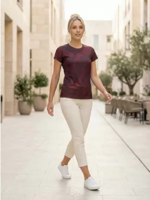 Dámské funkční triko premium ALTISPORT VOJ/ALW072TR01 WINE RED