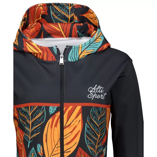  Dámská mikina na zip premium ALTISPORT VOJ/ALW061MI02 ORANŽOVÁ/MODRÁ 