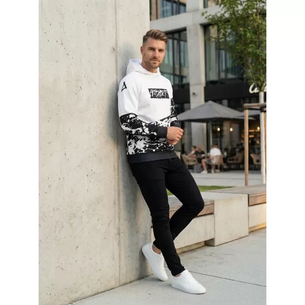  Pánská mikina premium ALTISPORT VOJ/ALM068MI01 BÍLOČERNÁ 