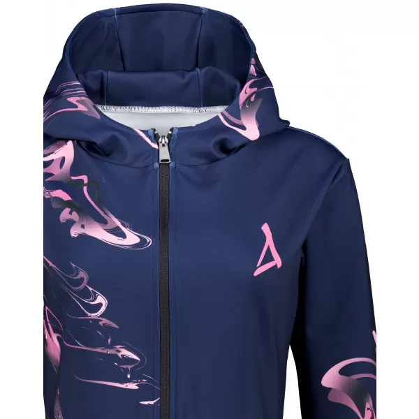  Dámská mikina na zip premium ALTISPORT VOJ/ALW064MI02 MODRORŮŽOVÁ 