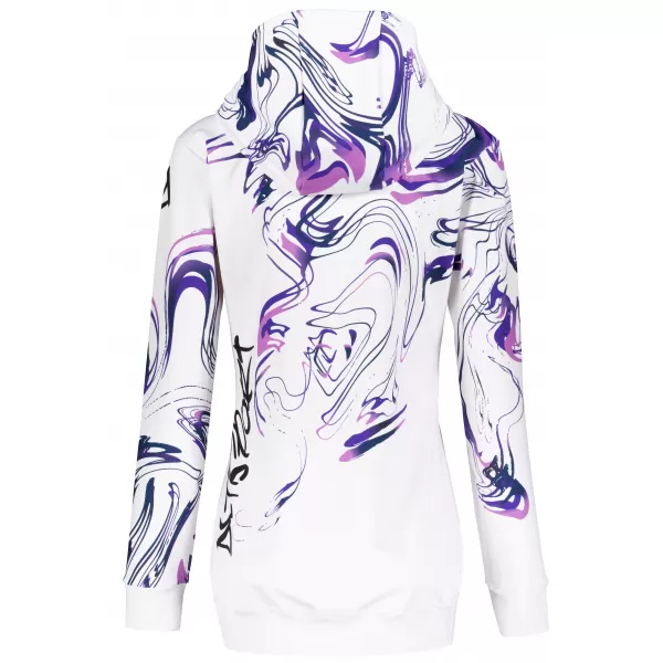  Dámská mikina na zip premium ALTISPORT VOJ/ALW064MI02 BÍLOFIALOVÁ 