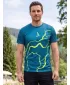 Pánské funkční triko premium ALTISPORT VOJ/ALM073TR01 NAVY-FLUO YELLOW