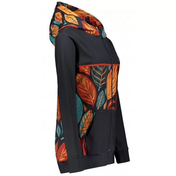 Dámská mikina na zip premium ALTISPORT VOJ/ALW061MI02 ORANŽOVÁ/MODRÁ 